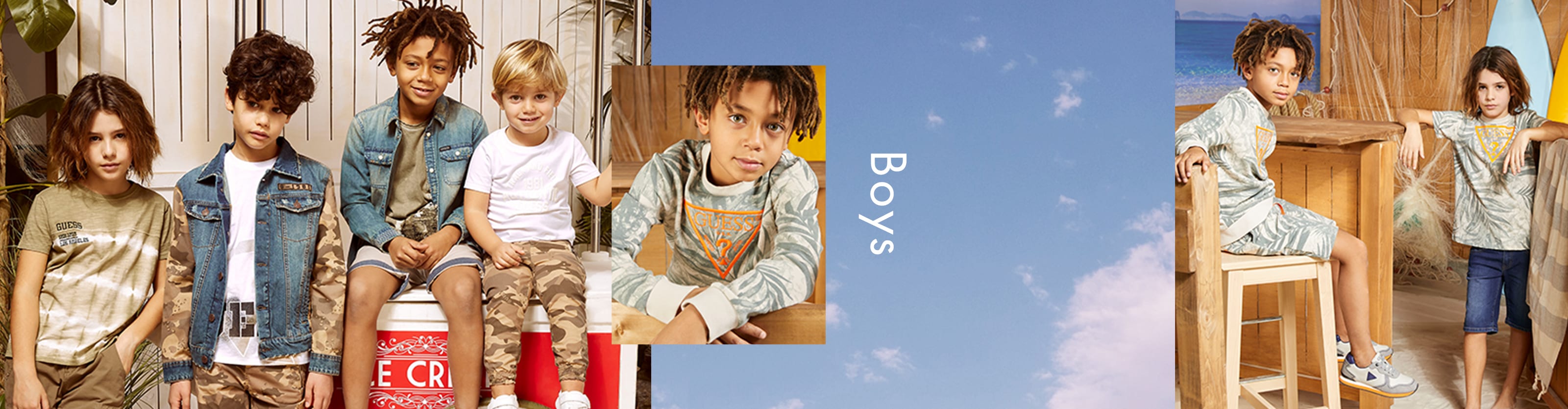 Shop All Boy's Clothing Shirts, Tees and Sweatshirts GUESS CA
